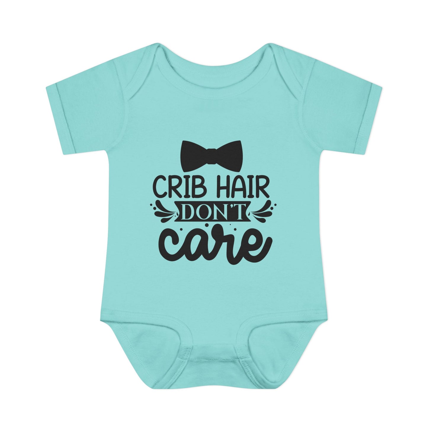 Crib Hair Don't Care Baby Rib Bodysuit