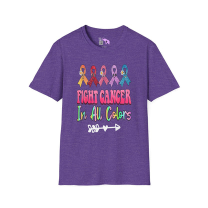 Fight Cancer in All Colors 1 Adult T-shirt