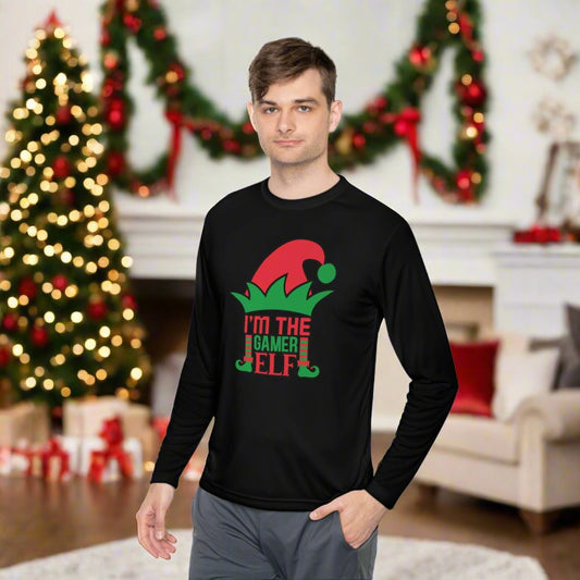 I'm The Gamer Elf Adult Long Sleeve Tee