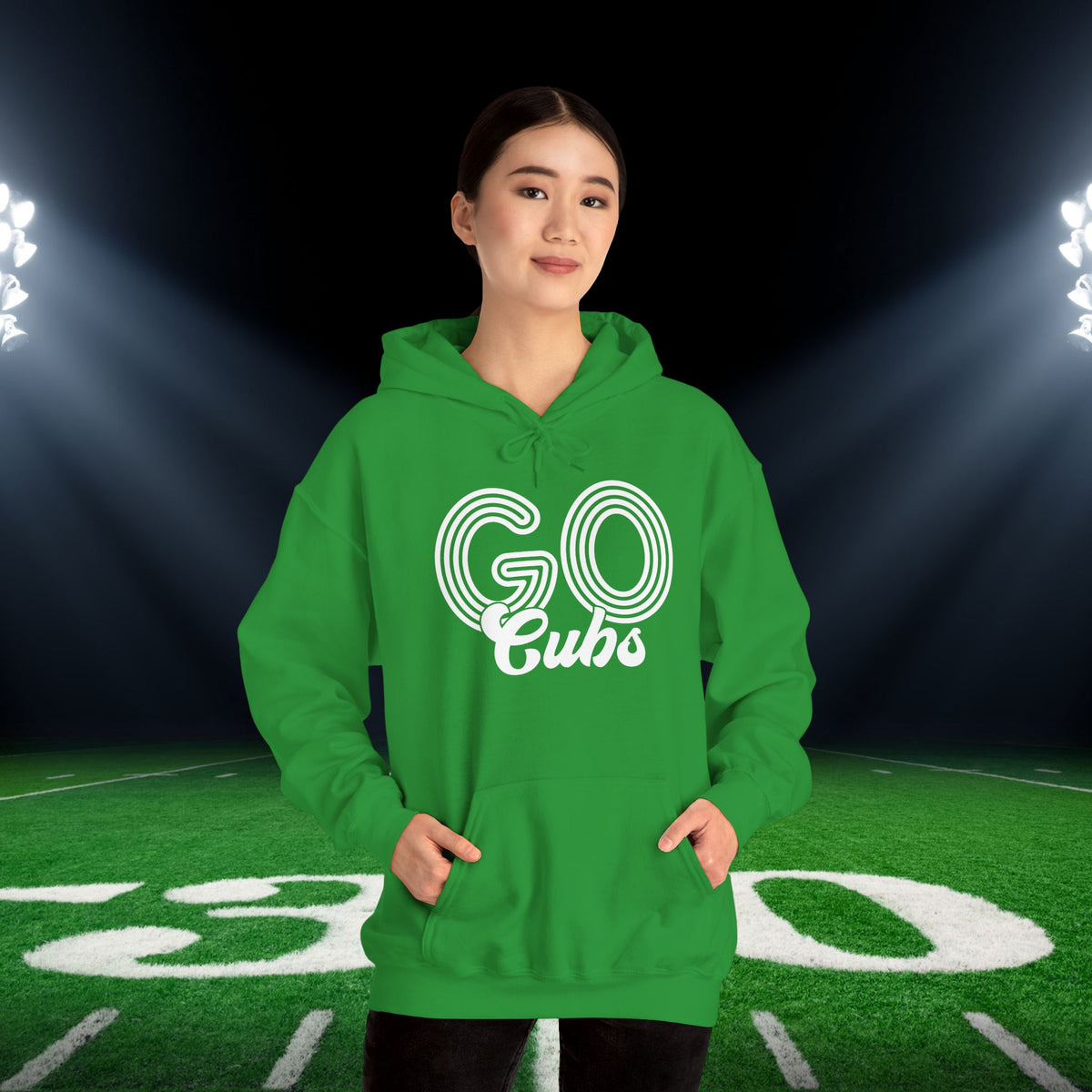 Go Cubs Adult Heavy Blend™ Hooded Sweatshirt