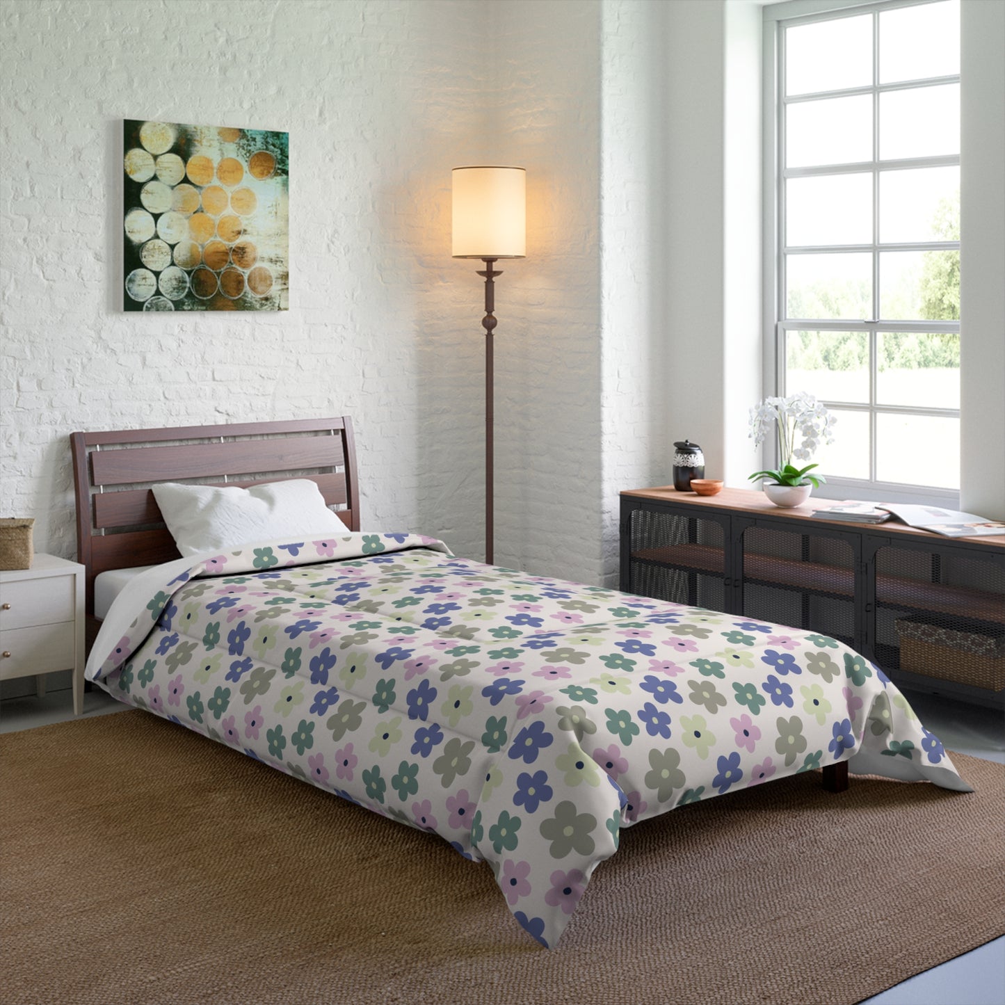 Earthbound Blooms Basic Bedding Set