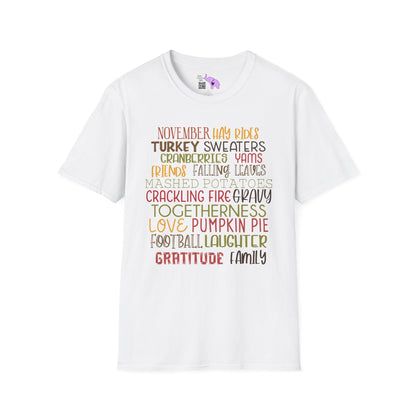 November Words Adult T-shirt