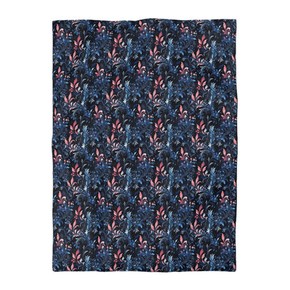 Dusky Floral Whispers Microfiber Duvet Cover