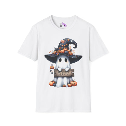 Spooky Season Cute Ghost Adult T-shirt