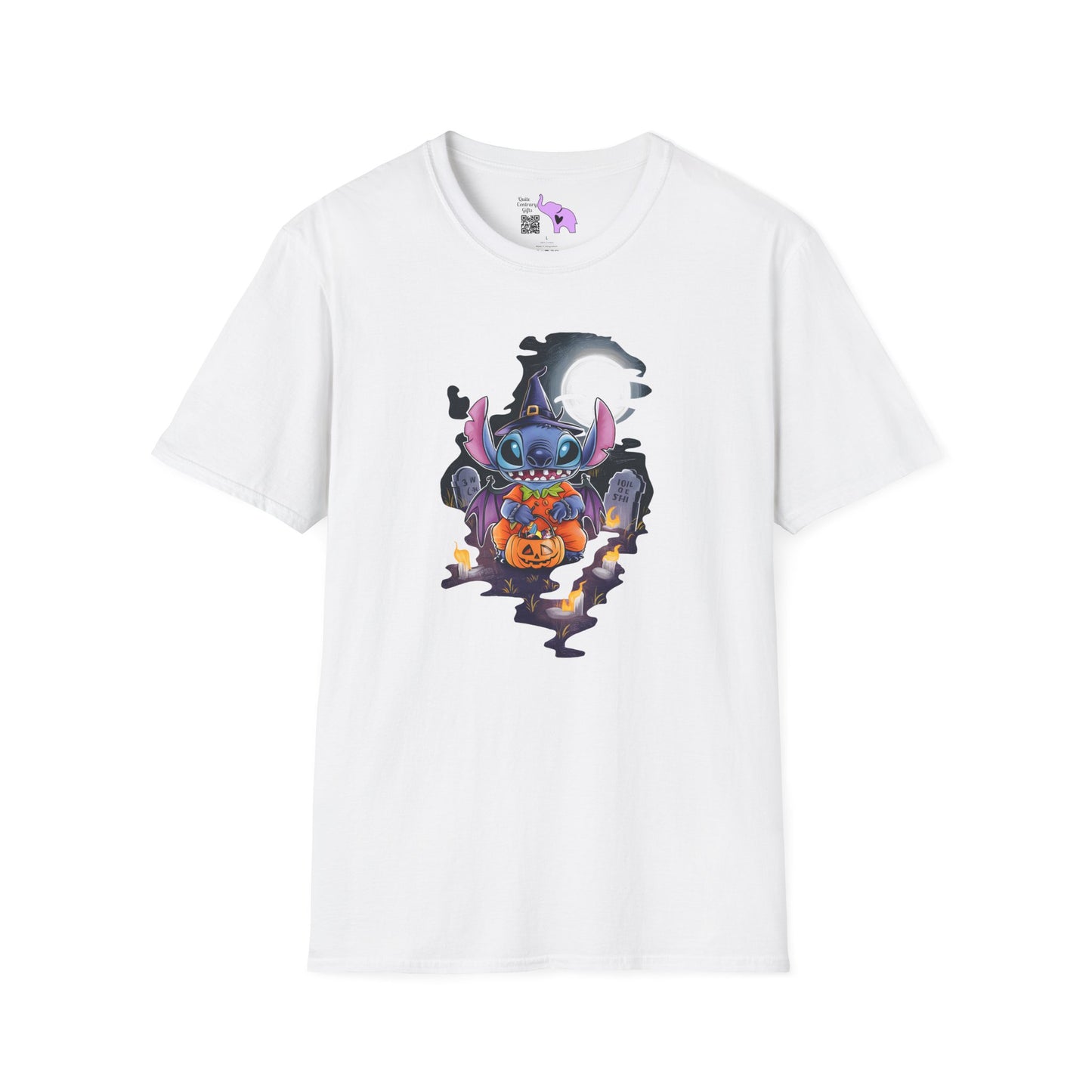 Halloween Stitch Full Moon Adult T-shirt