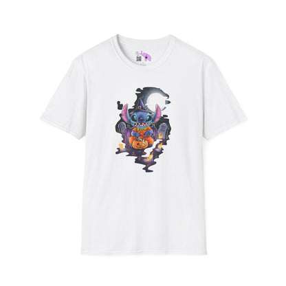 Halloween Stitch Full Moon Adult T-shirt
