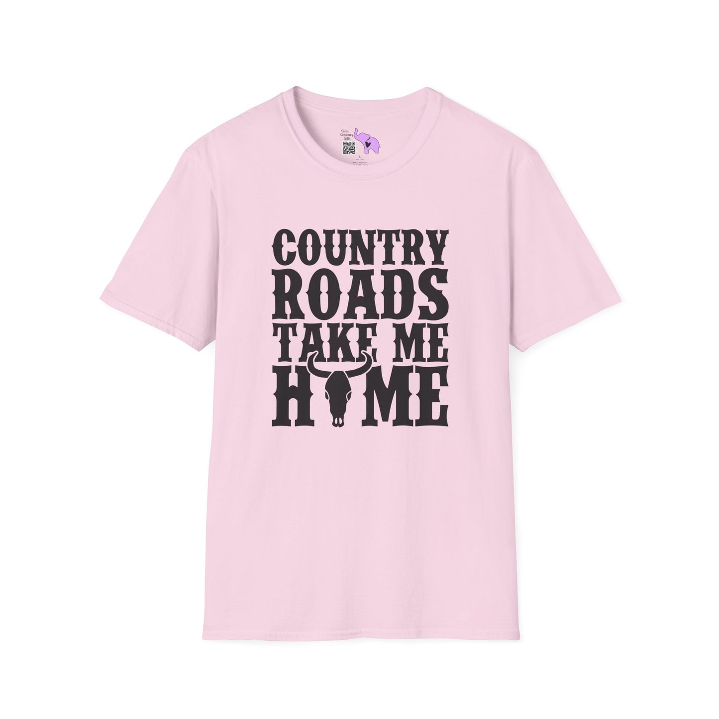 Country Roads Take Me Home Adult T-shirt