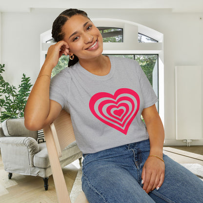 Layered Hearts Adult Unisex Tshirt