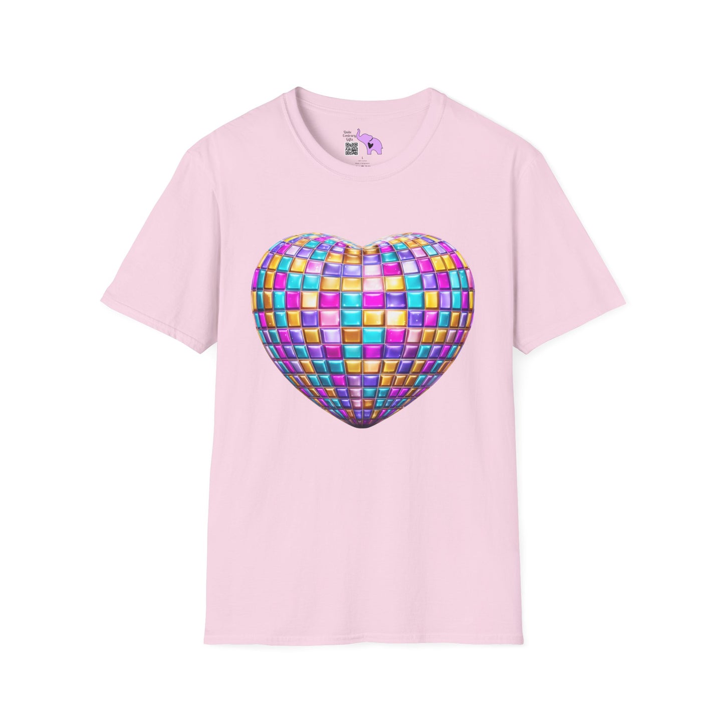 Heart in Blocks Adult T-shirt