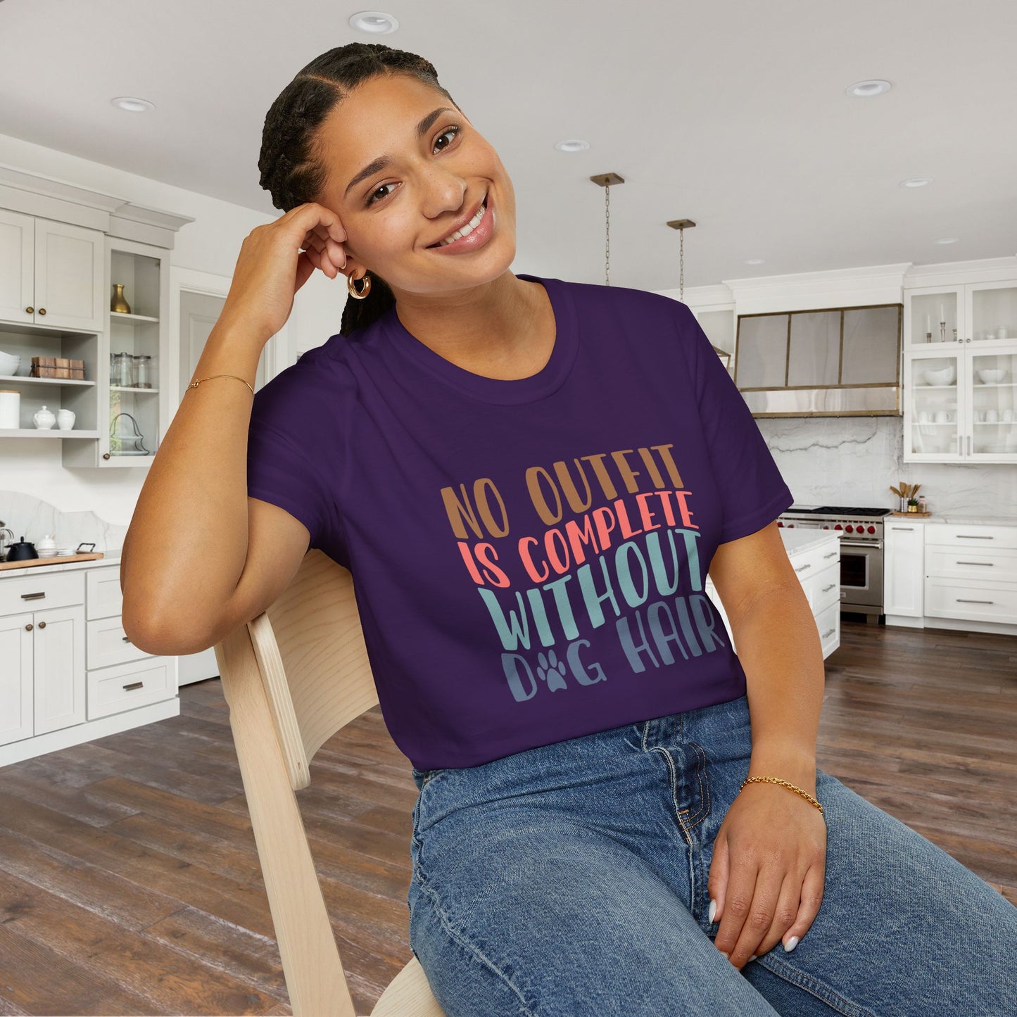 No Outfit is Complete Without Dog Hair Adult T-shirt