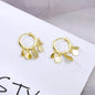 Shimmer Disc Hoop Earrings