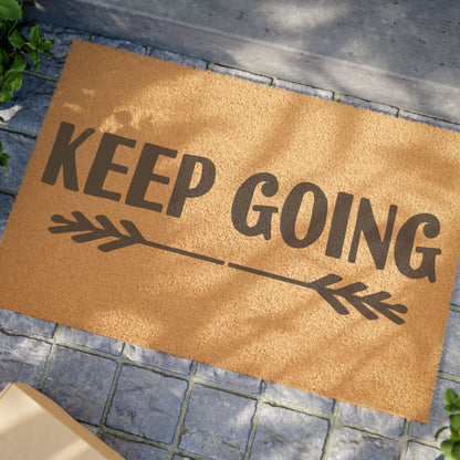 Keep Going Coconut Fiber Doormat