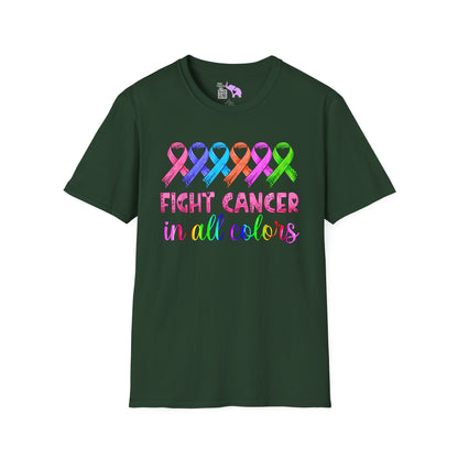 Fight Cancer in All Colors 4 Adult T-shirt