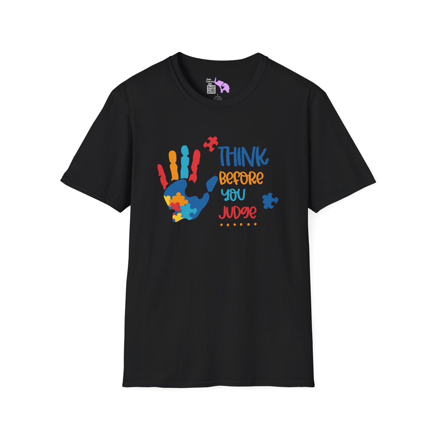 Think Before You Judge (Autism) Adult T-shirt
