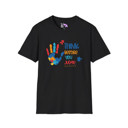 Think Before You Judge (Autism) Adult T-shirt