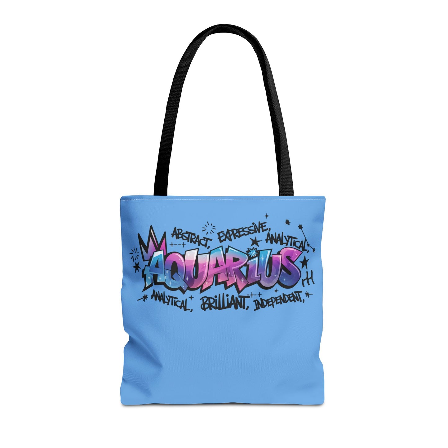 Aquarius Street Art Canvas Tote Bag