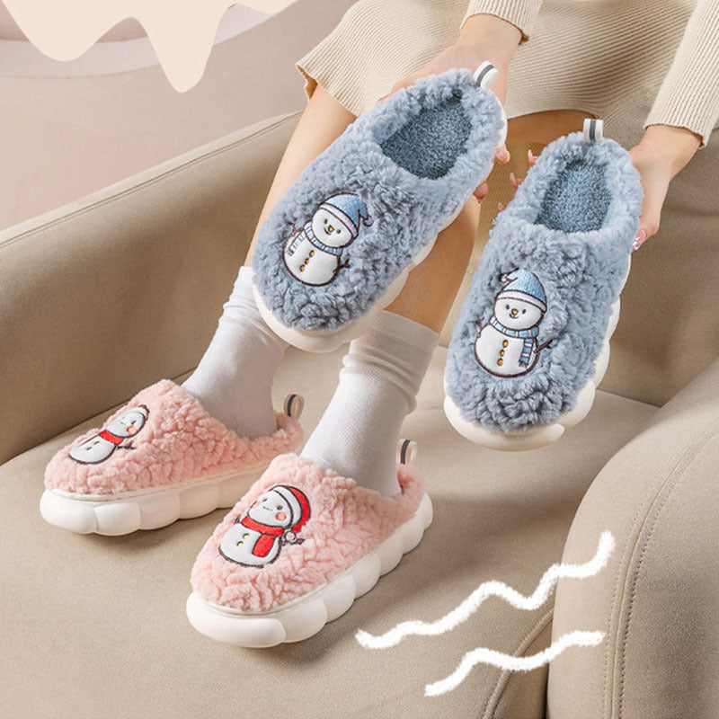 Cute Snowman Indoor Slippers