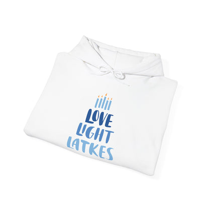 Hanukkah Love Light Latkes Adult Heavy Blend™ Hooded Sweatshirt