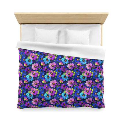 Watercolor Daisies Microfiber Duvet Cover