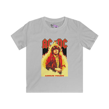 AC/DC Angus Young Kids Softstyle Tee