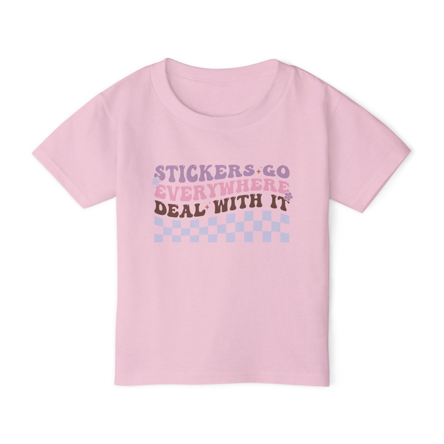 Stickers Go Everywhere Deal With It Heavy Cotton™ Toddler T-shirt