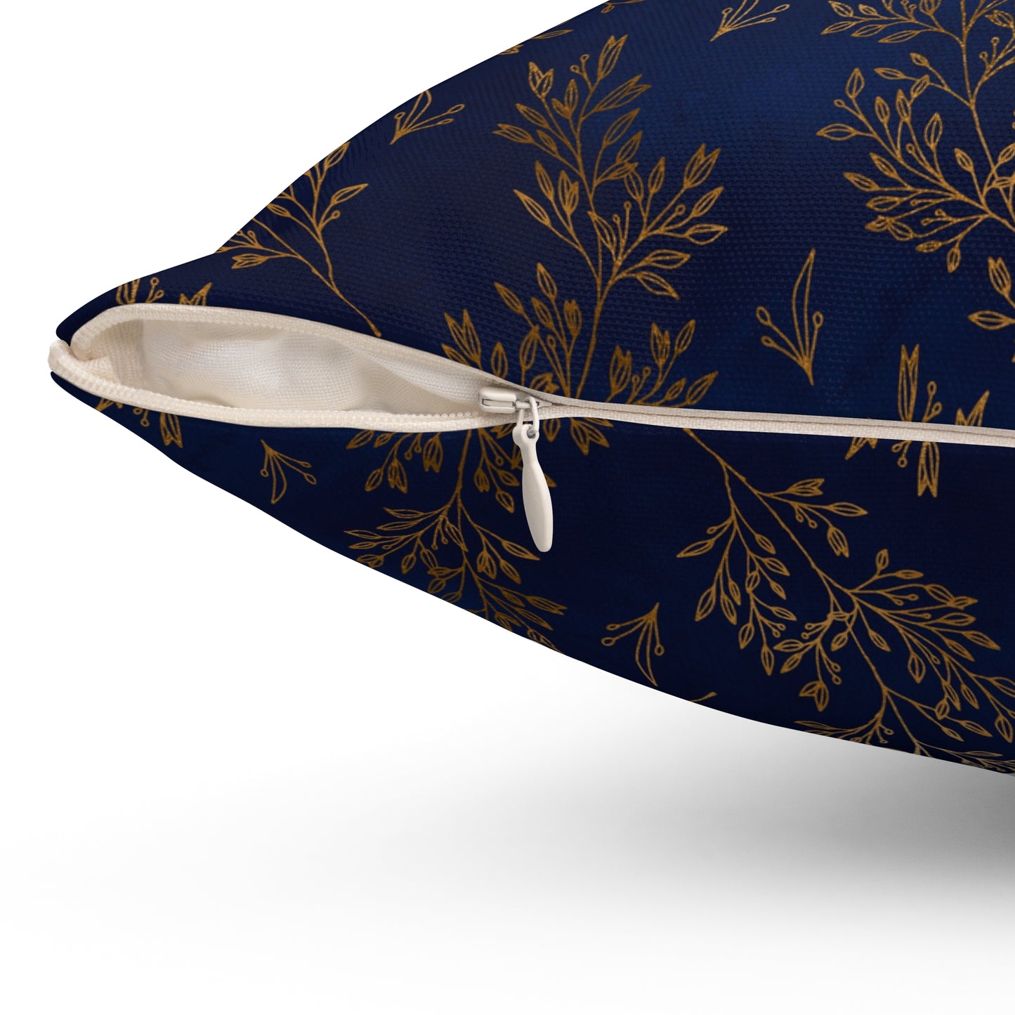 Gilded Twilight Foliage Throw Pillow