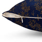 Gilded Twilight Foliage Throw Pillow