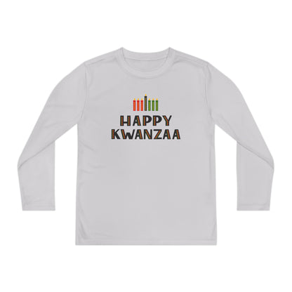 Happy Kwanzaa (Kinara) Youth Long Sleeve Tee