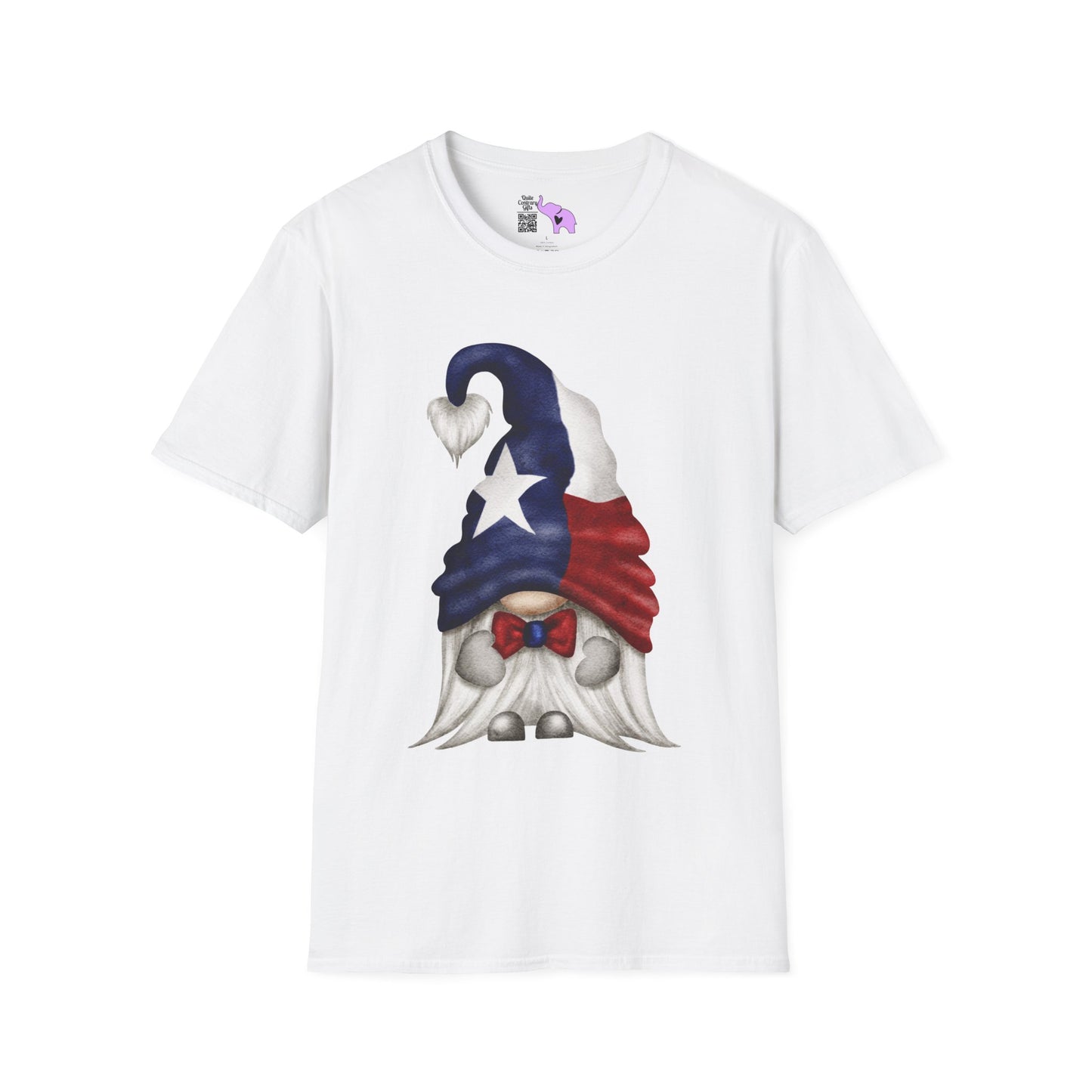 Texas Bowtie Gnome Adult T-shirt