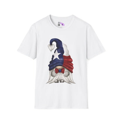 Texas Bowtie Gnome Adult T-shirt