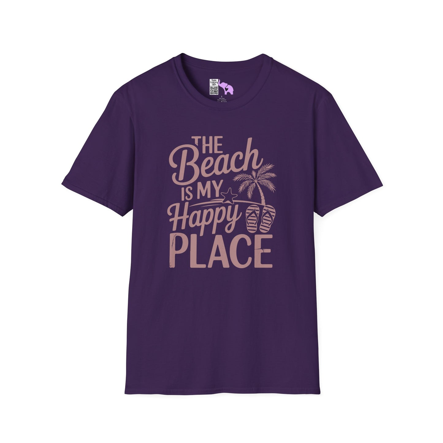 The Beach Is My Happy Place Adult T-shirt