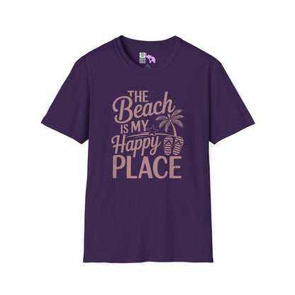 The Beach Is My Happy Place Adult T-shirt