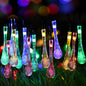 LED Water Drops Solar String Lights