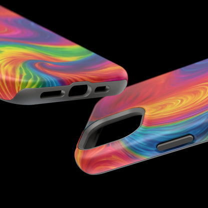 Tie Dye Color Swirl MagSafe® Compatible Tough Case for iPhone
