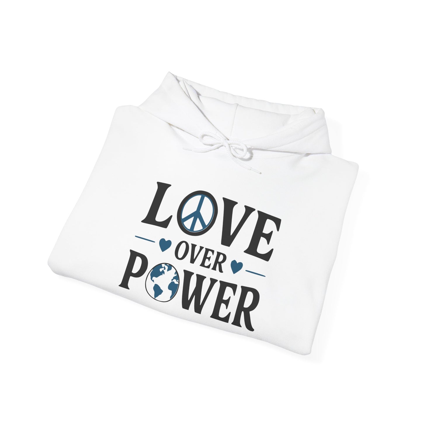 ""When the Power of Love Overcomes the Love of Power, the World Will Know Peace Heavy Blend™ Hooded Sweatshirt