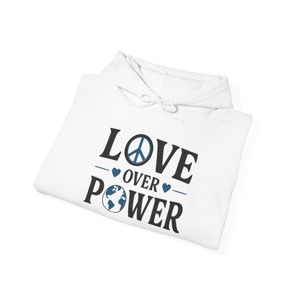 ""When the Power of Love Overcomes the Love of Power, the World Will Know Peace Heavy Blend™ Hooded Sweatshirt