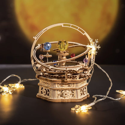 ROKR Rotating Starry Night Mechanical Music Box 3D Wooden Puzzle