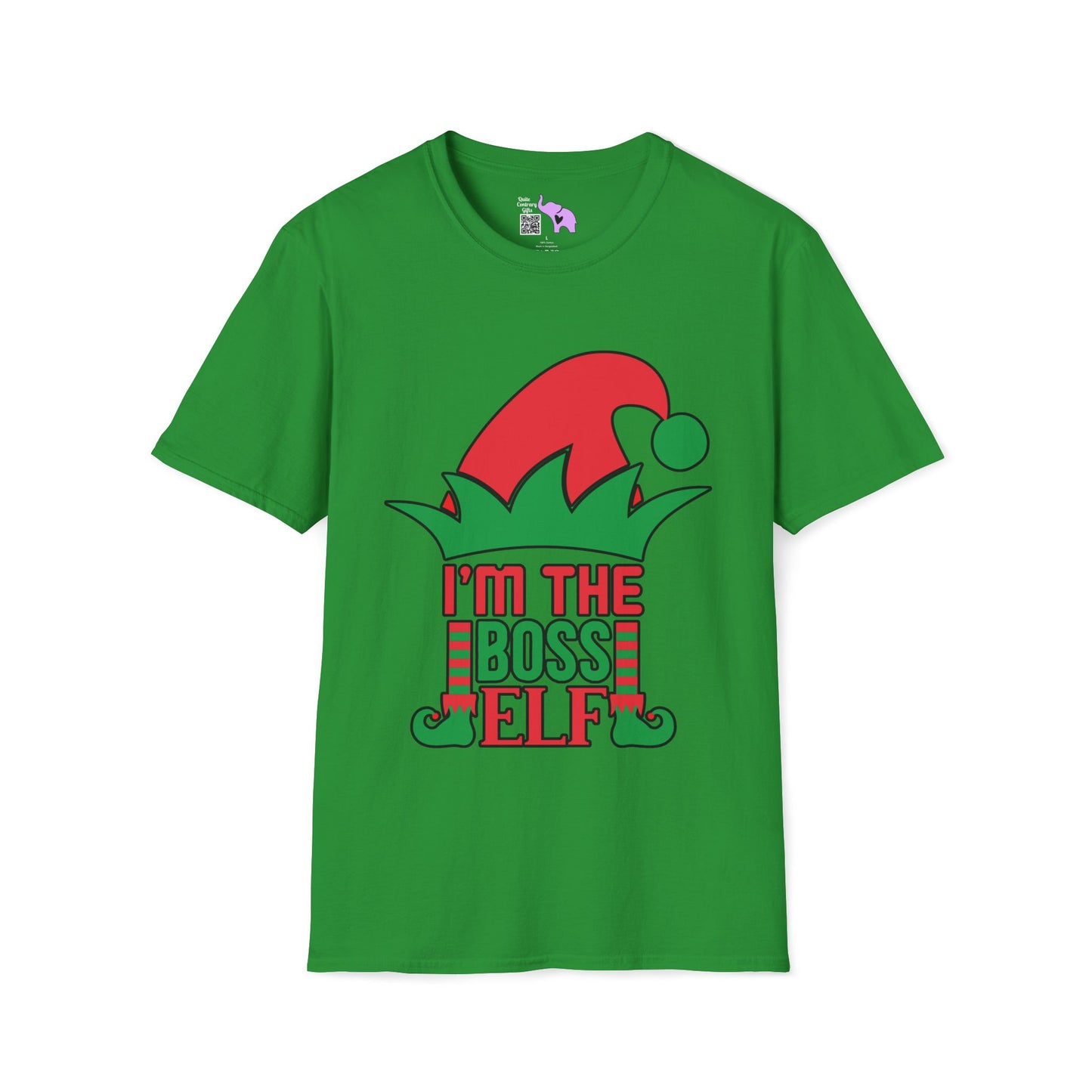 I'm The Boss Elf Adult T-shirt