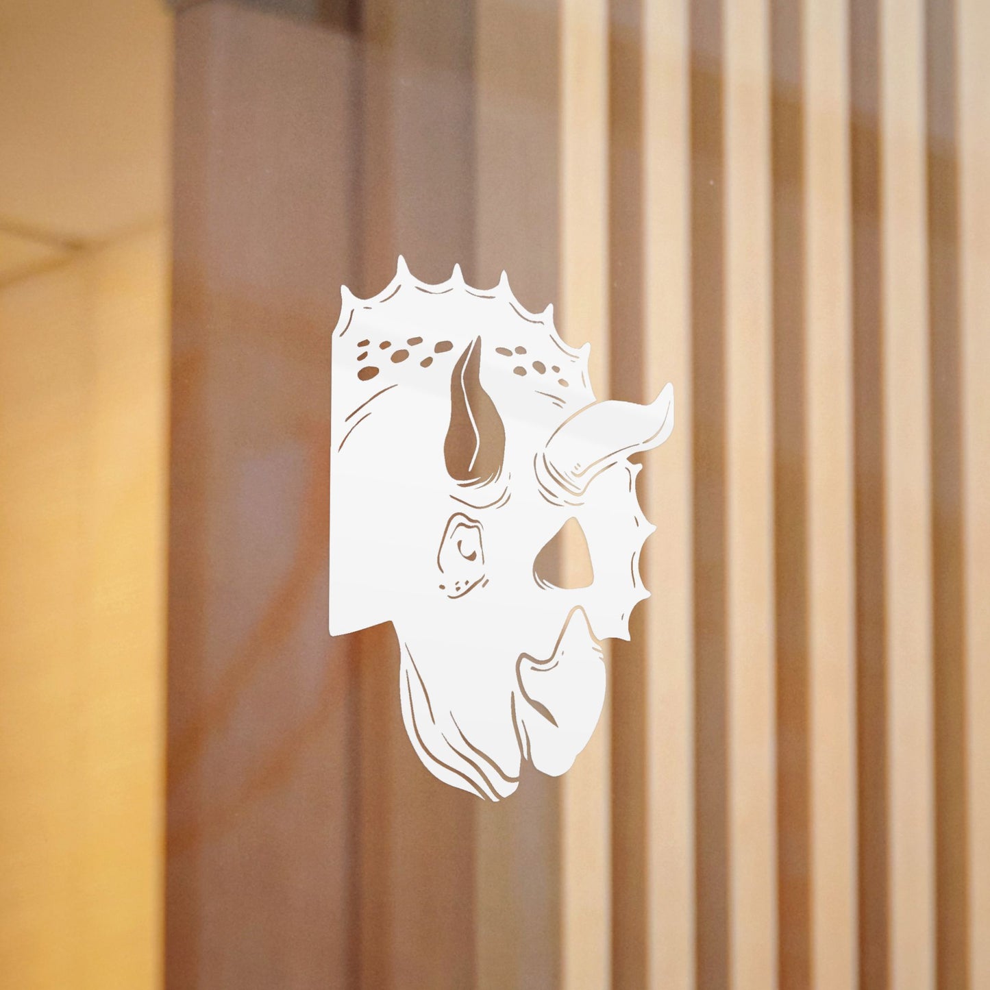 Triceratops Peek-A-Boo Decal