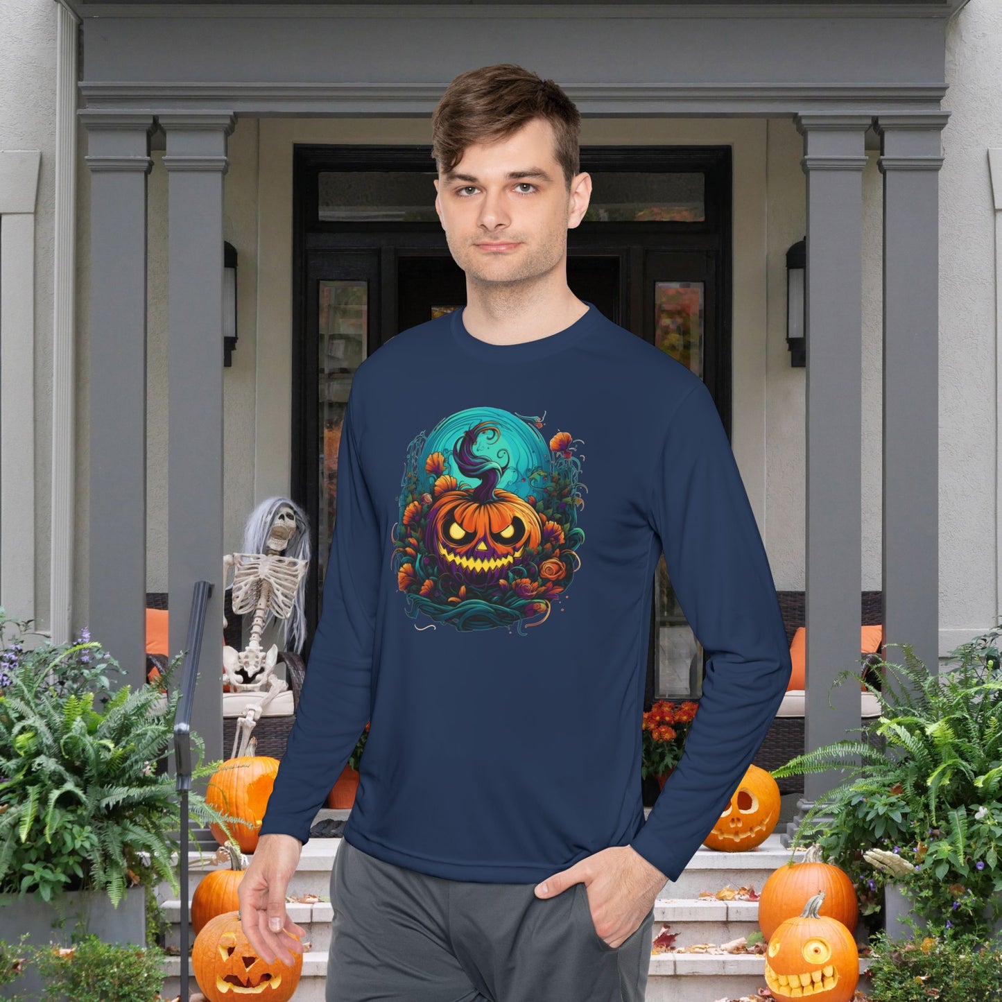 Pumpkin Possession Adult Long Sleeve Tee