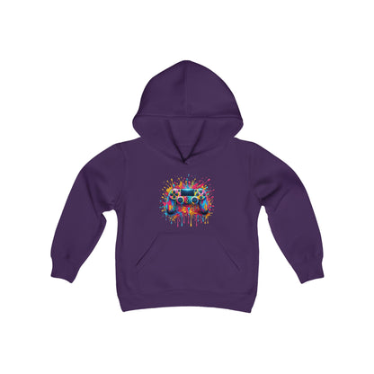 Colorful Game Controller Youth Hoodie