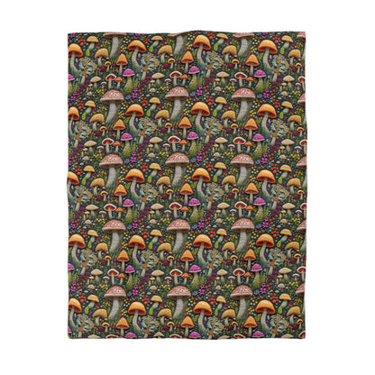 Whimsical Woodland Mushrooms Duvet Bedding Set