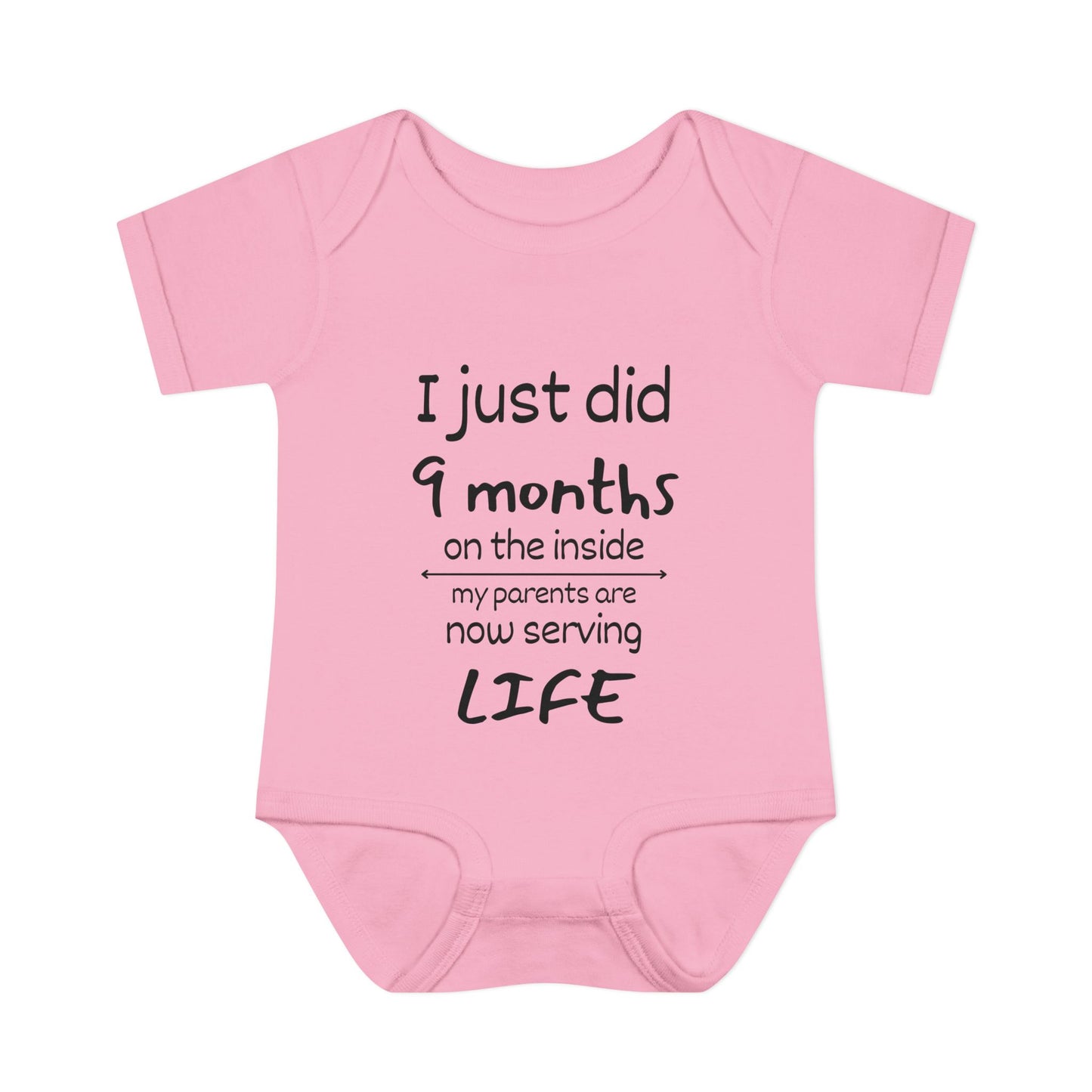 I Just Did 9 Months on the inside Infant Baby Rib Bodysuit