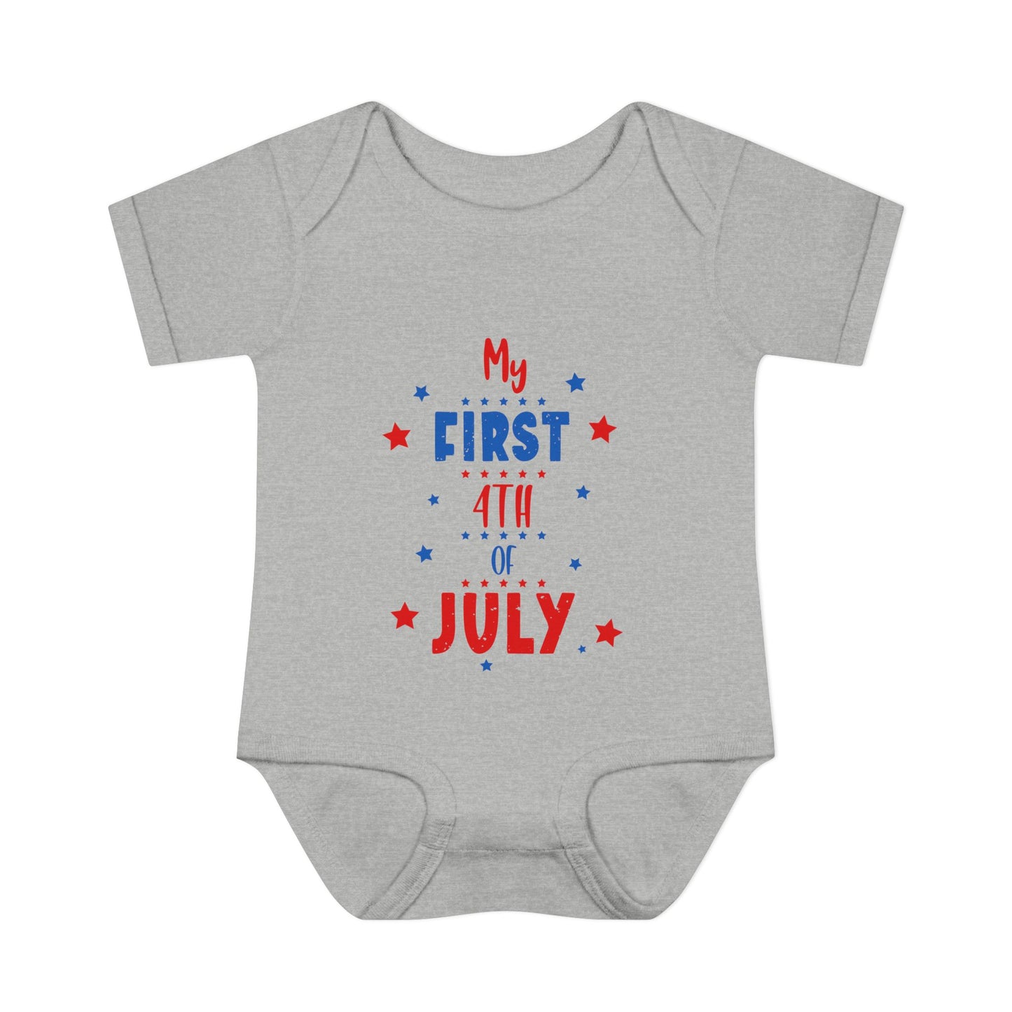 My First 4th of July Baby Rib Bodysuit