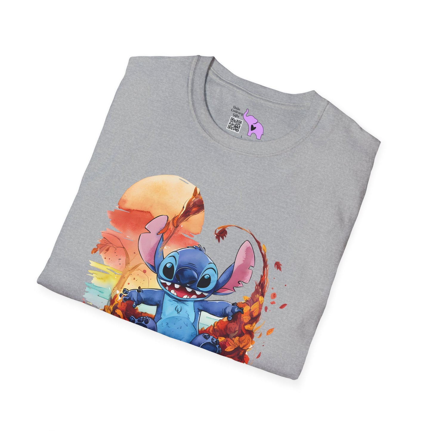 Autumn Leaves Stitch Adutl T-shirt