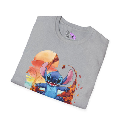 Autumn Leaves Stitch Adutl T-shirt