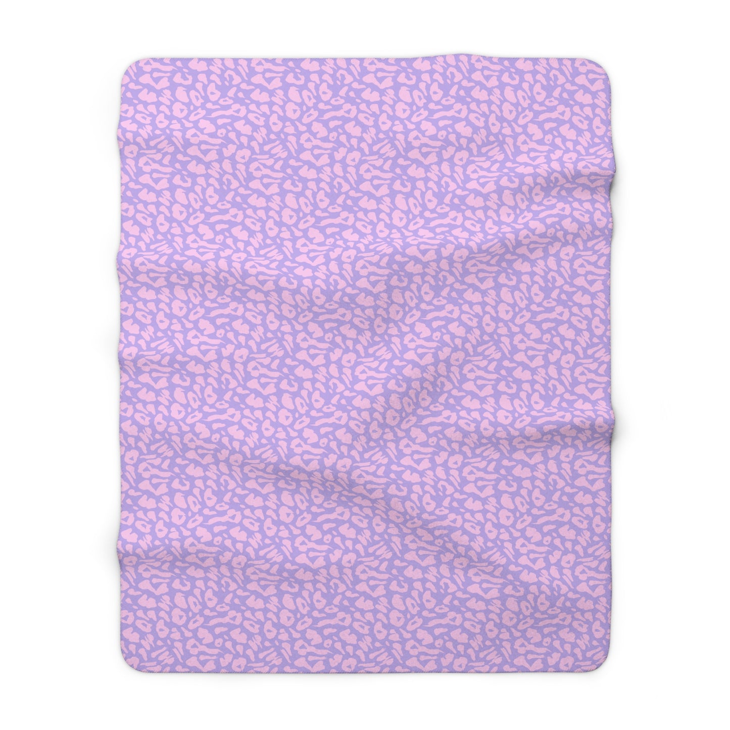 Pink & Purple Cheetah Print Sherpa Fleece Blanket