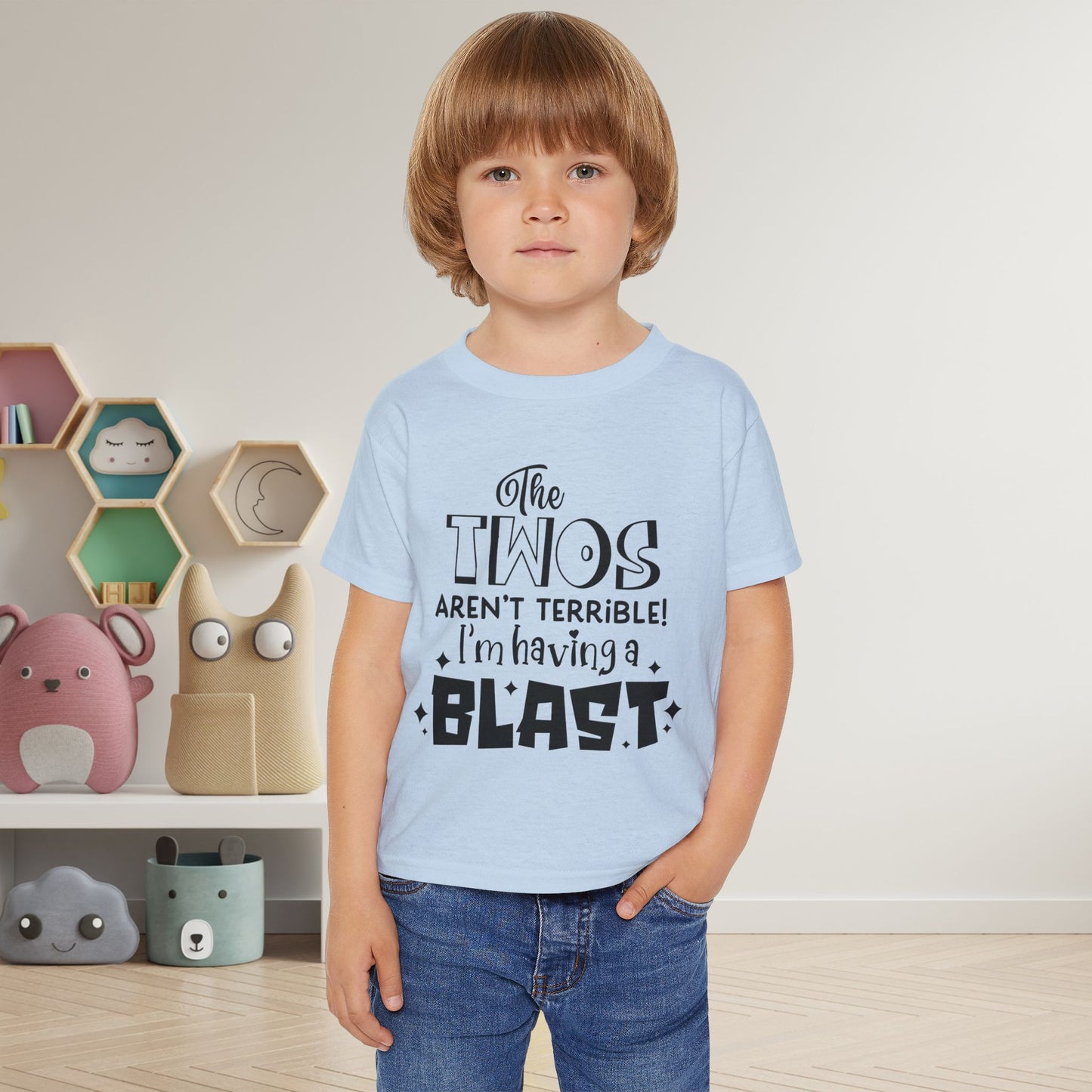 The Twos Aren't Terrible I'm Having A Blast Heavy Cotton™ Toddler T-shirt