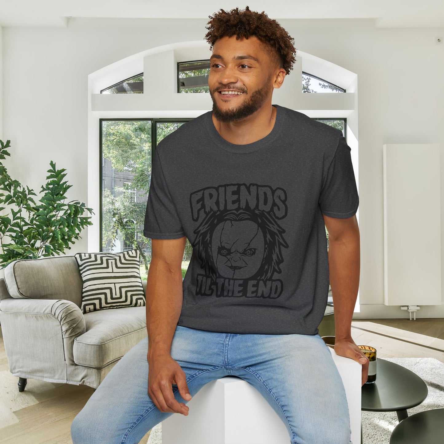 Chucky Friends Til The End Adult T-shirt