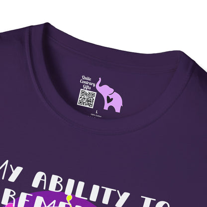 My Ability to Remember 80's Song Lyrics Far Exceeds my Ability to Remember... Adult T-shirt